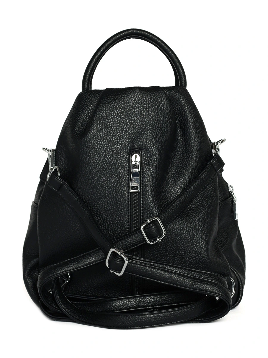 Рюкзак черного цвета с двойными ручками